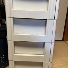 【無料】子供用タンス／キッズチェスト カラフル取っ手の画像