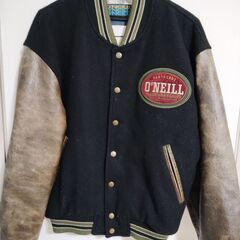 O'NEILL 　オニール　袖革　スタジャン　ブラック　日本製　状態良好　sizeMの画像