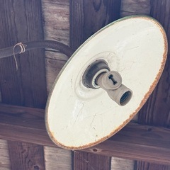 レトロな傘の照明器具、何かに使えますか、もらってください！の画像