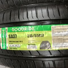 【新品】GOODRIDE SPORT SA-37 215/55R17 17インチ 夏タイヤ 4本 23年製 オデッセイ エスティマ MINIクロスオーバー ヴェゼル等　(STX053)の画像