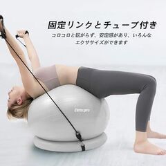 決定【バランスボール】eletecpro社製　固定リンクチューブ付きの画像
