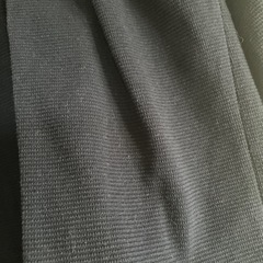 ネイビー　ノーカラージャケットの画像