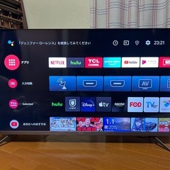 TCL 43型 スマートTV 4K HDR対応　引き取り限定の画像
