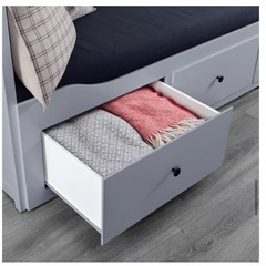 【お譲り先決まりました】IKEA ヘムネス　ソファベッド　マットレス付の画像