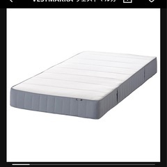 IKEAベッドセット(フレーム+マットレス)の画像