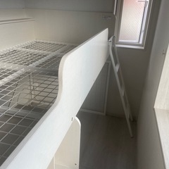 システムベッド　ニトリ　ハイベット　ホワイトの画像