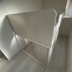 システムベッド　ニトリ　ハイベット　ホワイトの画像