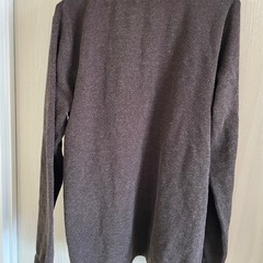 カーディガン　ブラウン　ダークグリーンの画像