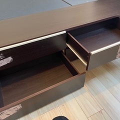 セミダブル木製ベッドの画像