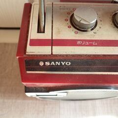 【 昭和レトロ、サンヨー・Wラジカセ 】の画像