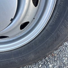 軽トラスタッドレスホイル付きの画像