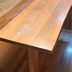 nissin 日進木工 WHITE WOOD ホワイトウッド ダイニングテーブル 180cm 食卓 ナチュラル モダン 飛騨家具 の画像