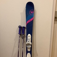 スキー3点セット　116センチ　22.5センチ　の画像