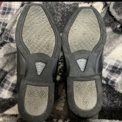 ⑦シューズ　ブラック就活向けの画像