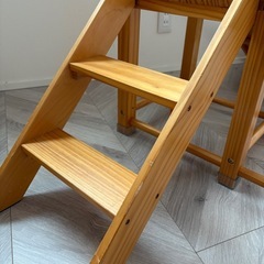 【1月4日までの取引＆直接引取】RiZKiZ ジャングルジム＆滑り台　木製の画像