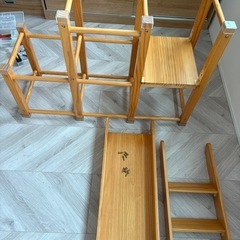 【1月4日までの取引＆直接引取】RiZKiZ ジャングルジム＆滑り台　木製の画像