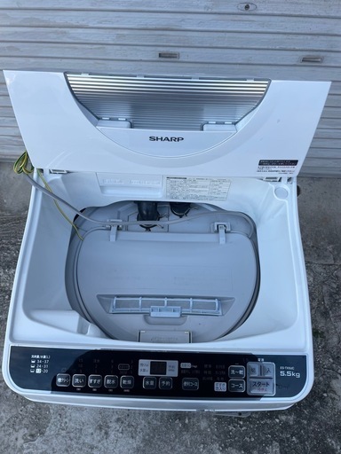 SHARP 縦型洗濯乾燥機 5.5kg 乾燥3.5kg 2018年製