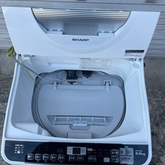SHARP 縦型洗濯乾燥機 5.5kg 乾燥3.5kg 2018年製の画像