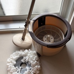 Eyliden モップ 回転モップ 昇降式回転モップ スピンモップ フロアモップ フロアワイパー トルネード式モップ 丸型 長さ調節の画像