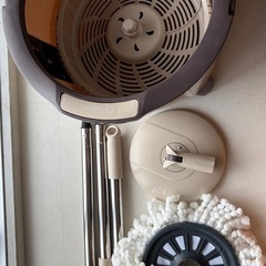 Eyliden モップ 回転モップ 昇降式回転モップ スピンモップ フロアモップ フロアワイパー トルネード式モップ 丸型 長さ調節の画像