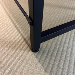 180cm天板木製×ステンレスデスクの画像