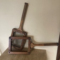 アンティーク　テニスラケットの画像