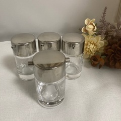 ❗️卓上調味料セット❗️ガラス製 醬油、酢、ソースなどの画像