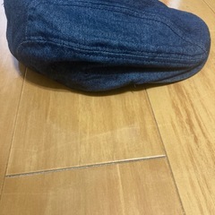 お話中 デニムハンチングキャップの画像