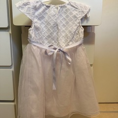 お花レースチュールワンピース　プティマインの画像