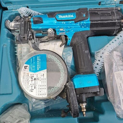 マキタ Makita エアータッカー AR411HRM 青 高圧エアビス打ち機 ④