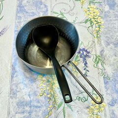 【引き取り限定】雪平鍋18cm 両側注ぎ口 IH/食洗機対応 ステンレス 燕三条製 おまけ付きの画像