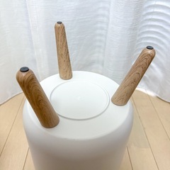 【1/4まで】北欧風 木目調ゴミ箱 7L フタ付き｜50円 引き取り限定の画像