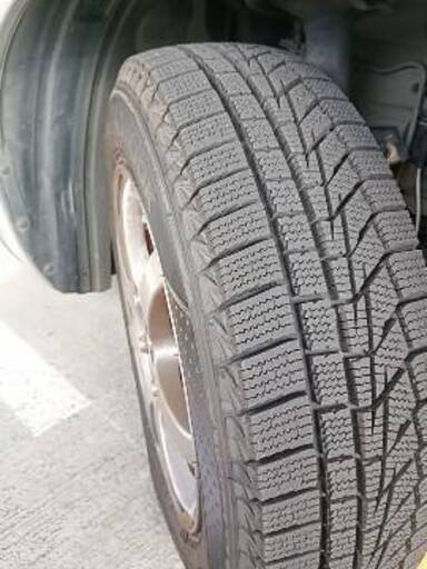 マーチ用 スタッドレス 165/70R14 アルミ付4本 走行100km・バランス済・松戸手渡し
