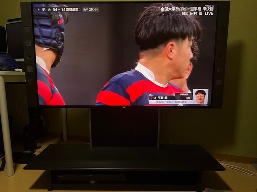 【受け取り先決定済】55inch テレビ、テレビスタンドセット