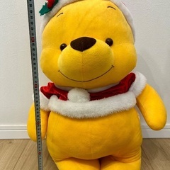 プーさん　サンタぬいぐるみの画像