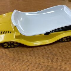 お子様ランチプレート 2枚セット◆昭和レトロ◆車◆黄色の画像