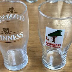 GUINNESS パイントグラス＋ハーフ 4個＋IKEAグラス 4個◆計8個◆アイルランド◆ビアグラスの画像