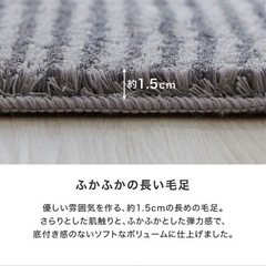 （お取引中）LOWYA ラグ　2畳用の画像