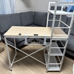 LOWYA 幅約90㎝ パソコンデスク テレワーク ネイル 机の画像