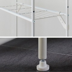 ランドリーラック　マットホワイトの画像