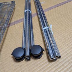 【中古品】ルミナスレギュラー ワードローブハンガーラック 3段 幅120 奥行45 高さ180の画像