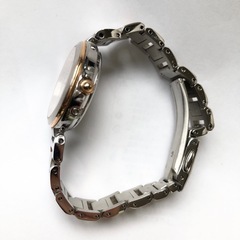 電波受信不能 CITIZEN XCハッピーフライト シルバー×ゴールドコンビ クロスシーの画像