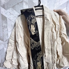 和風 羽織＋龍柄の帯付き｜使用回数少なめ｜183cm着用の画像