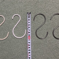 ステンレス約10cmのS字フック×4個の画像