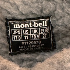 mont-bell  スノーブーツ　17cm
の画像