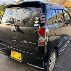 ダイハツ ミラ カスタム 車検 ナビ テレビ ETC 軽自動車 即 名変 ブラックの画像