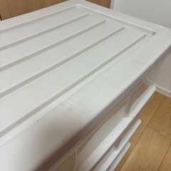 衣装ケース　３段　キャスター付き　無料でお譲りしますの画像