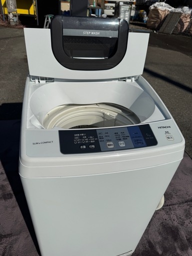 今週特別値引日立全自動洗濯機 NW-50A ステップウォッシュ(超美品)5kg