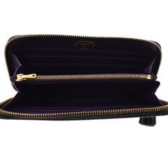 LOEWE（ロエベ） アナグラム ジッピーウォレット 長財布 ブラック レザーの画像