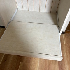 【即日対応】ニトリ リズバレー レンジ台 炊飯器 食器棚 キッチン収納 白の画像